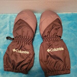 Columbia Toddler Black/Gray Chippewa Long Mittens‎ One Size 2t-4t